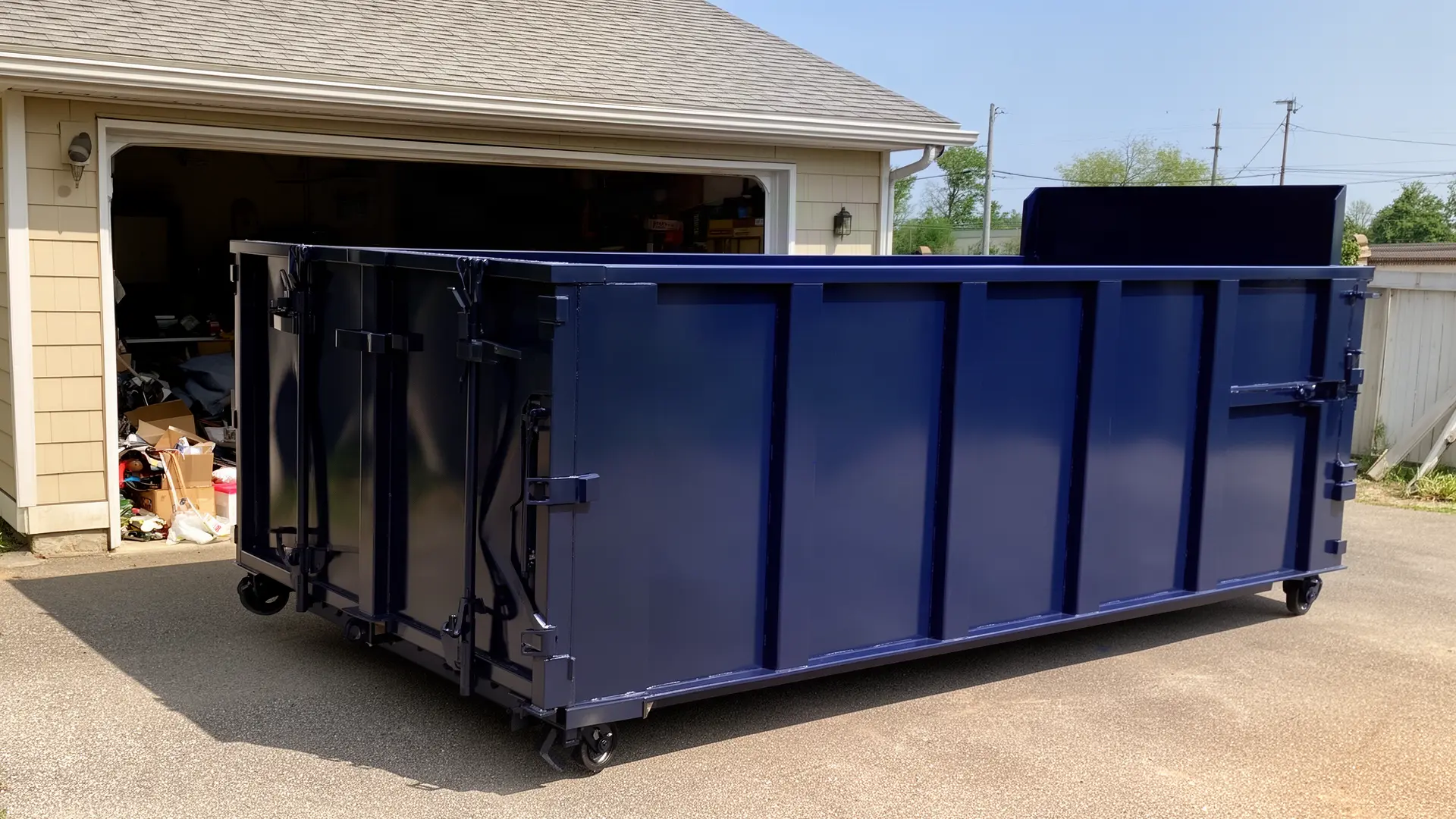 Roll-off dumpster from C & R Dumpster Rental LLC in Allen, TX